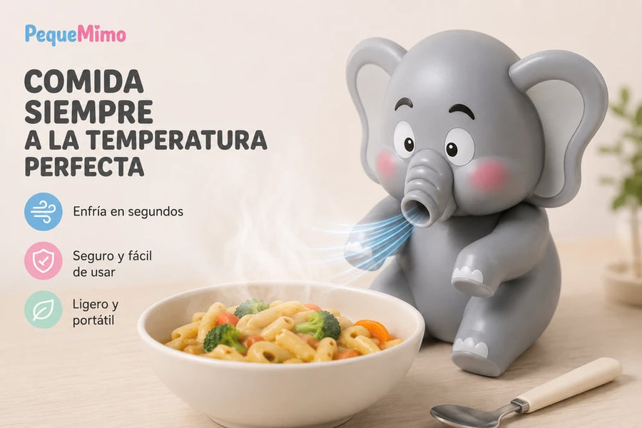 PequeMimo™ Enfriador de Comida Infantil — Elefante, Dinosaurio Verde o Rosa